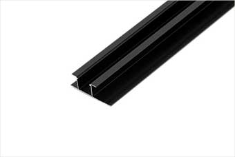 保山航空纤维墙咔铝合金带灯中条(哑黑氧化)