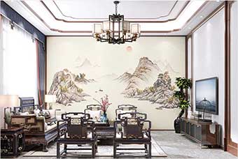 保山森佰汇航空纤维墙咔（巴山蜀水）